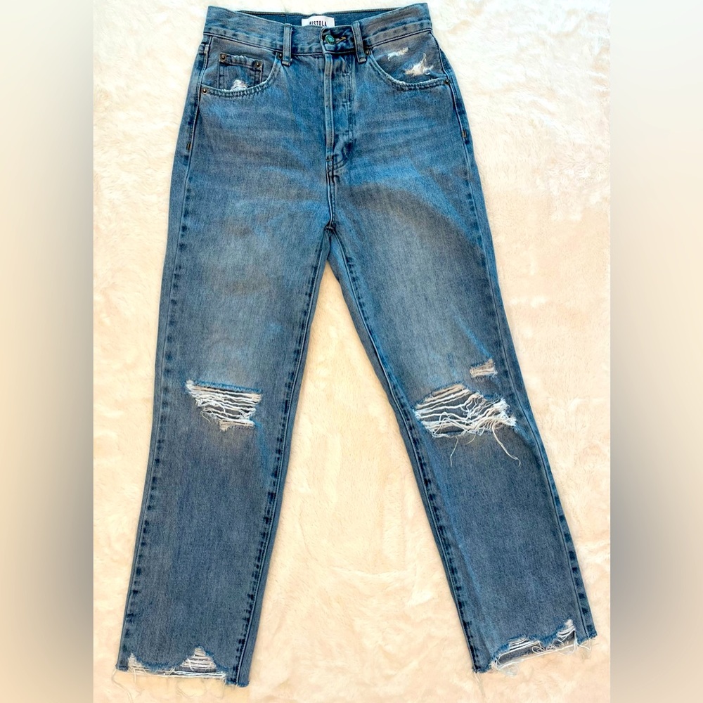 Pistola Straight Leg Distressed Jean